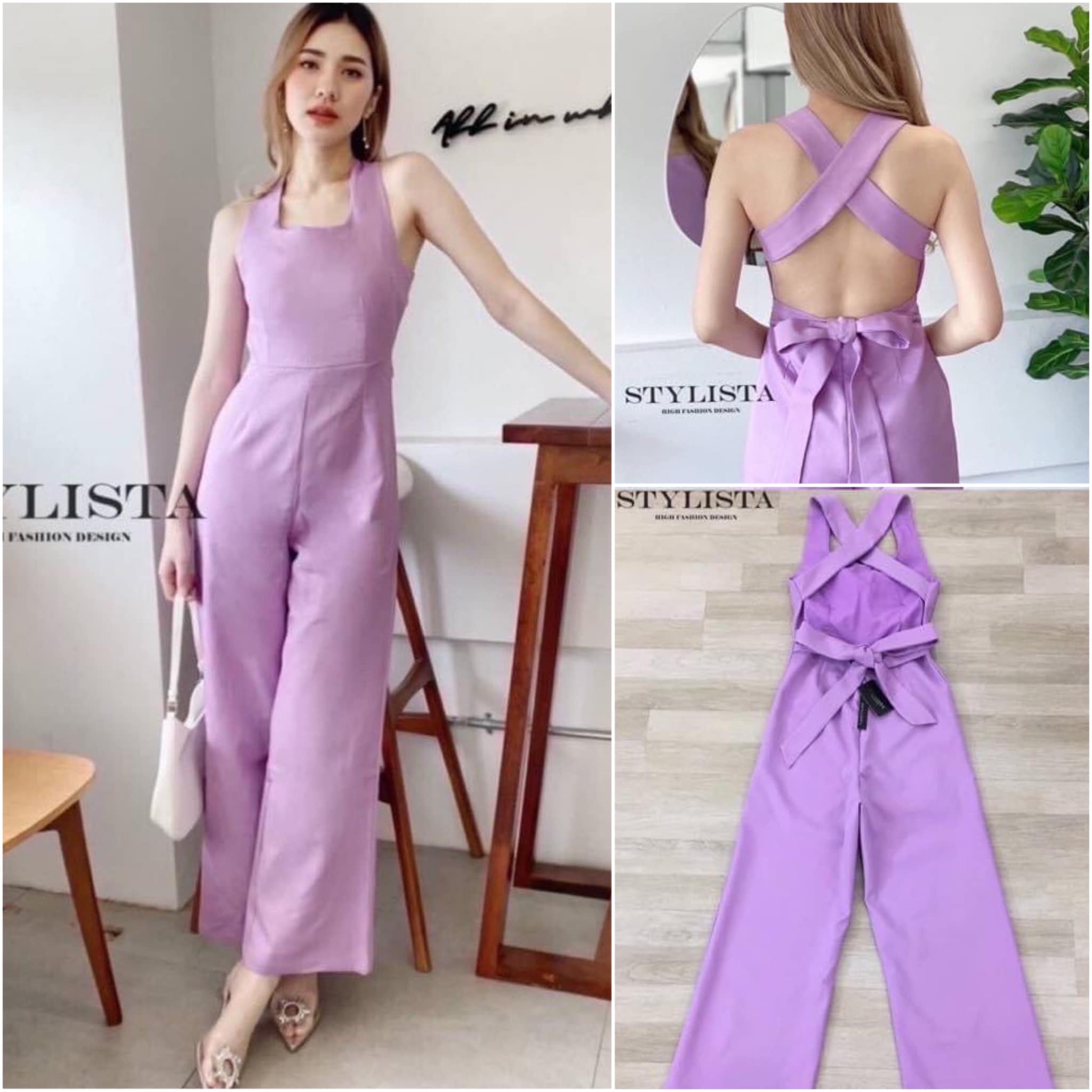 จั้มสูทขายาว ทรงพอดีตัว ใส่สวยเซ็กซี่เบาๆ ดูดีเหมือนเซเลป เลยค่ะสวยเปะเวอร์ ใส่เที่ยว ใส่ได้ หลายโอกาส สินค้าคุณภาพ (พร้อมส่ง)