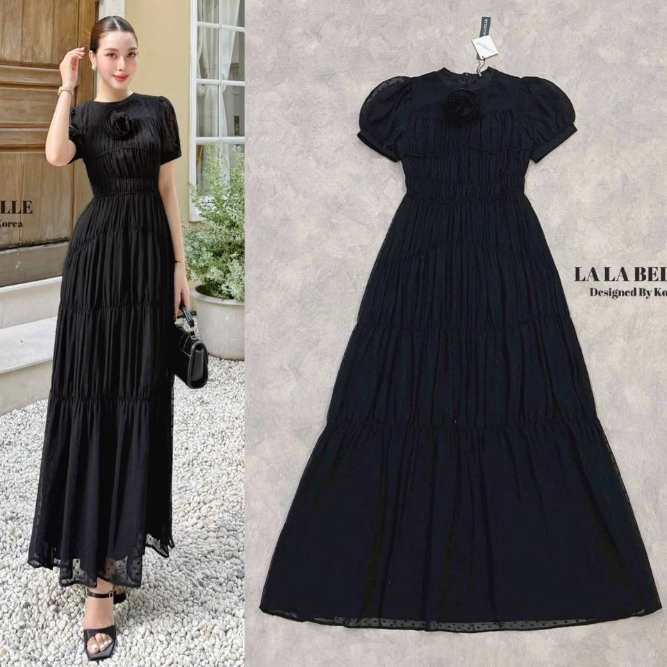 เดรสลูกไม้คอกลมแขนยาวซีทูปลายแขนระบายอกเอวเข้ารูปกระโปรงทรงเอยาวมีซับในสีเนื้อถึงปลายกระโปรงตัดเย็บด้วยผ้าลูกไม้ลายดอกไม้แน่นแน่นเนื้อผ้าดีมีน้ำหนักลูกไม้ทอแน่นๆ ใส่สบาย : สินค้าคุณภาพ (พร้อมส่ง)