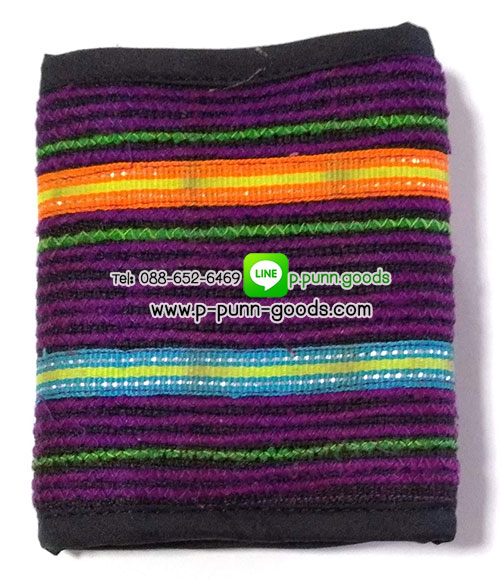 กระเป๋าสตางค์ใบสั้น กระเป๋าสตางค์ผ้าชาวเขา Upcycled