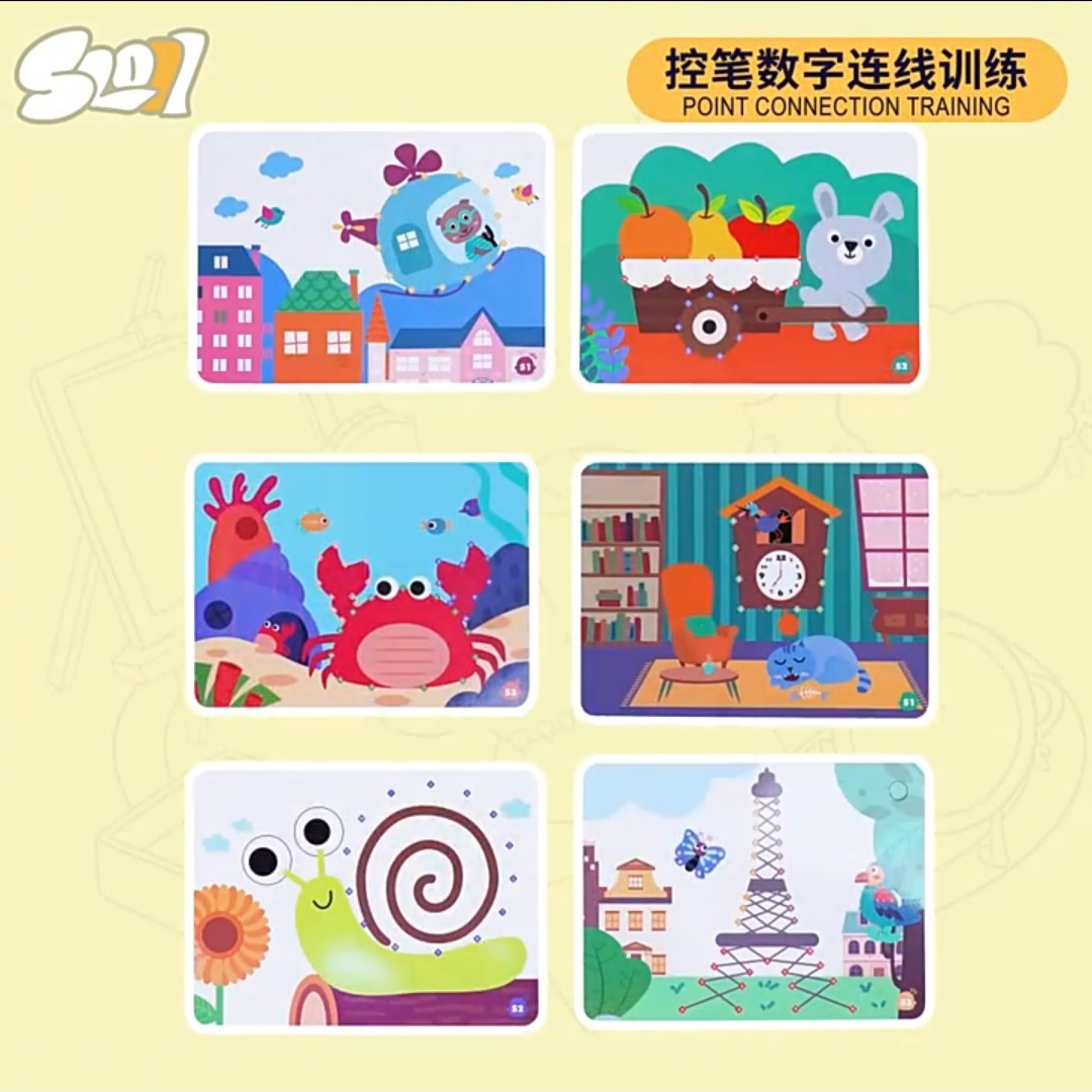 การ์ดฝึกวาดเขียน เขียนลบซ้ำๆ ได้ Creative Card