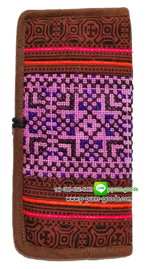 กระเป๋าสตางค์ผ้าชาวเขา กระเป๋าใบยาว