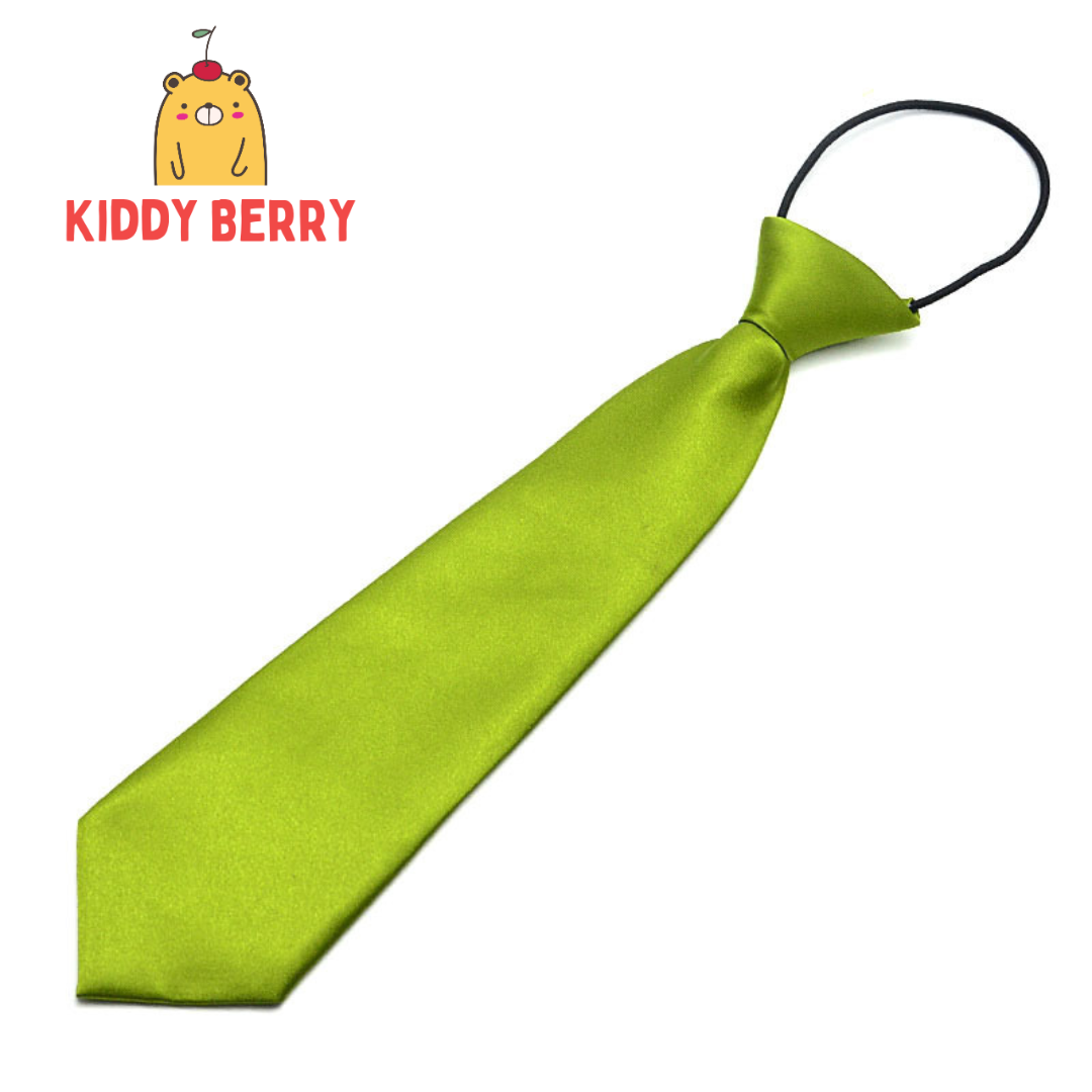 เนคไทเด็ก เนกไทเด็กสำเร็จรูป ผ้าซาติน สวมใส่ง่าย สำหรับเด็กวัย 1-12 ปี