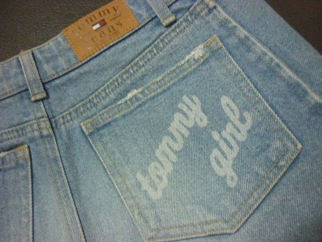 กระโปรงยีนส์ฟอกซีด แบรนด์ดัง TOMMY 32-36-15