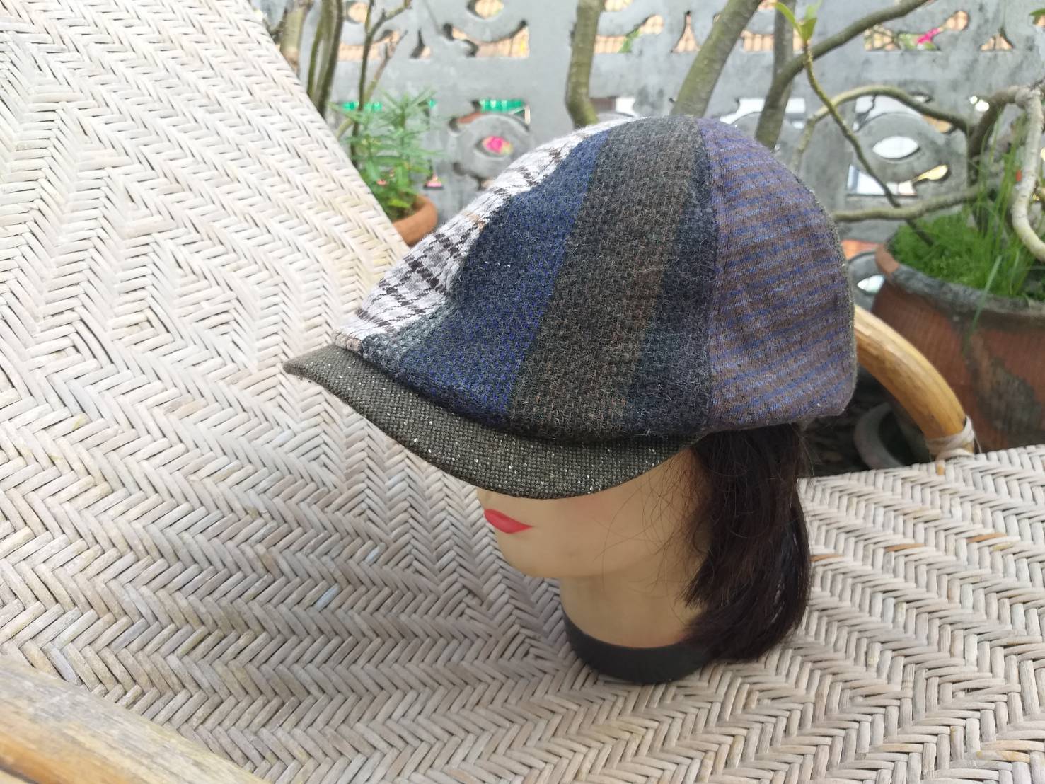 หมวกติงลี่ Flat cap grace hats มีปีก สวยมาก