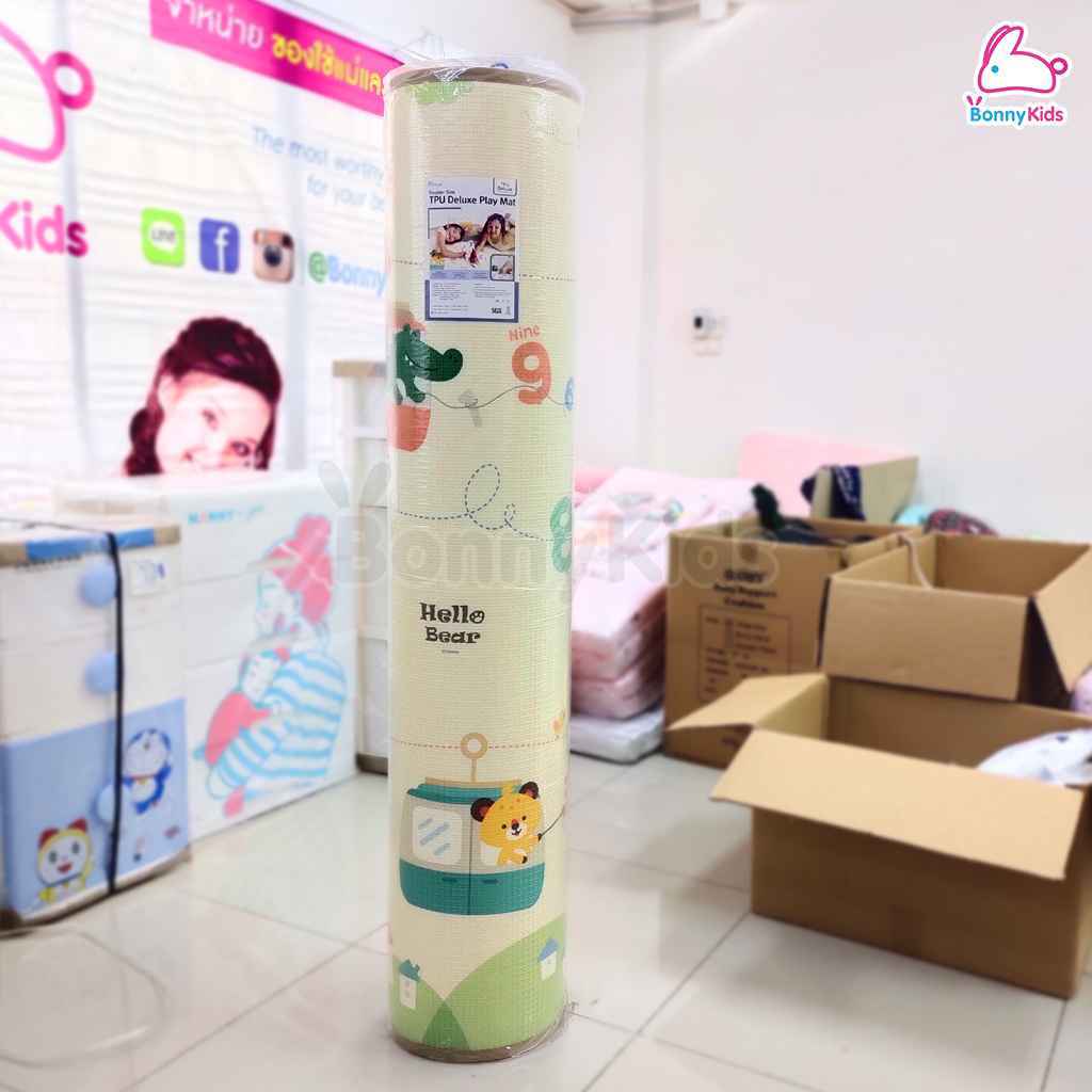 PARKLON (ปาร์คลอน) แผ่นรองคลานเกาหลีเกรดพรีเมี่ยม รุ่นTPU Deluxe Mat ขนาด 150x200 หนา 2.0cm