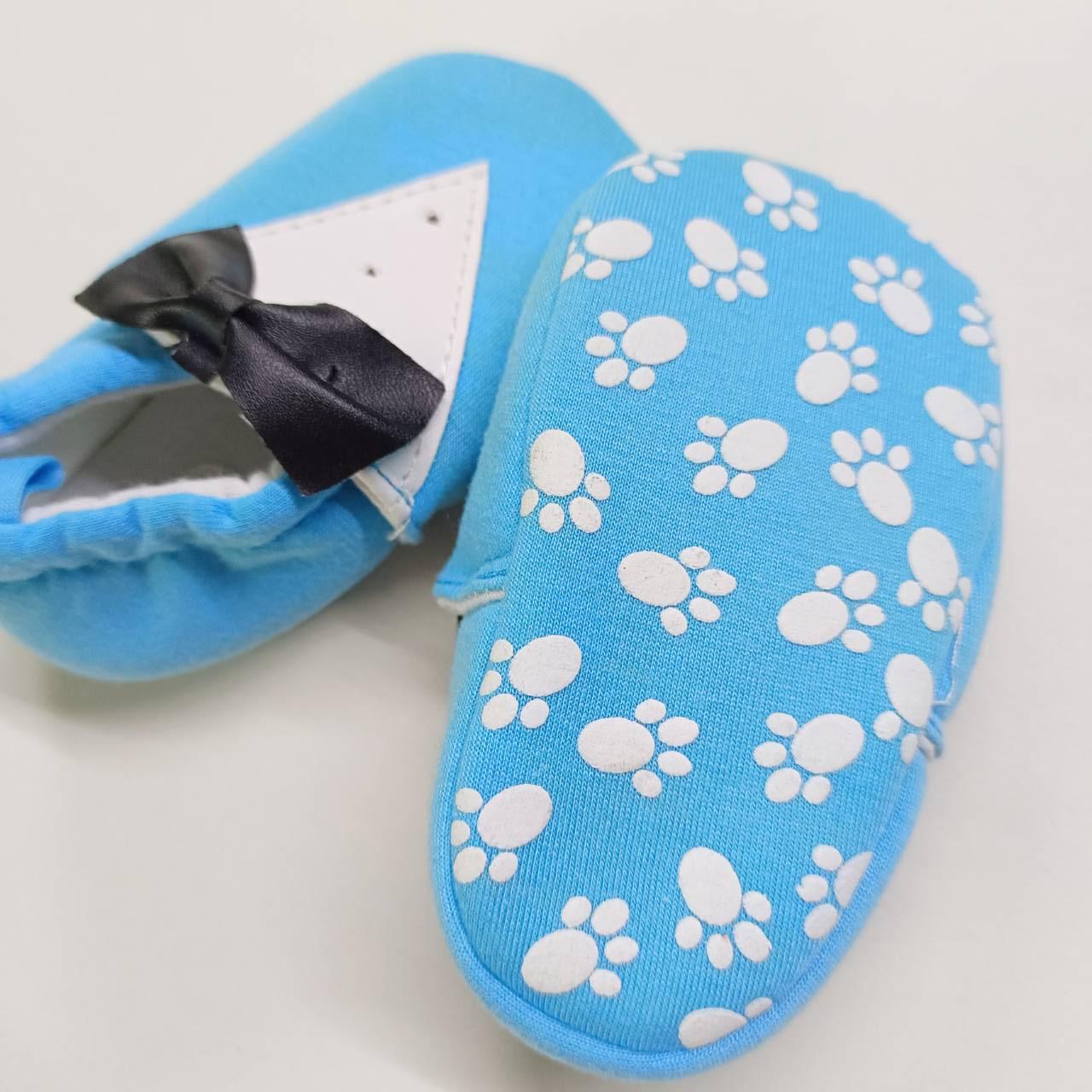 รองเท้าเด็กอ่อน 0-12 เดือน ลายเสื้อสูทสีฟ้าน่ารัก