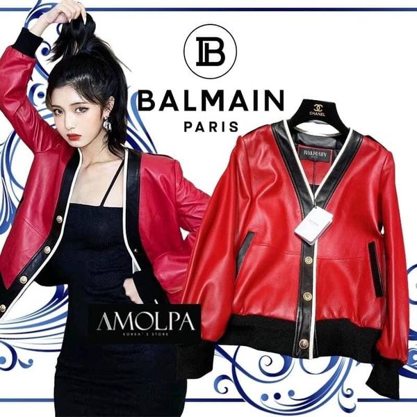 JACKET RED Brand LEATHER 2021SS งาน HIEND อุปกรณ์ครบ ถุง+Tag นอก+ใน รุ่นนี้ ช ญ ใส่ได้น๊า .........หนังสีแดงทั้งตัว สวยยย มา. : สินค้าคุณภาพ (พร้อมส่ง) .