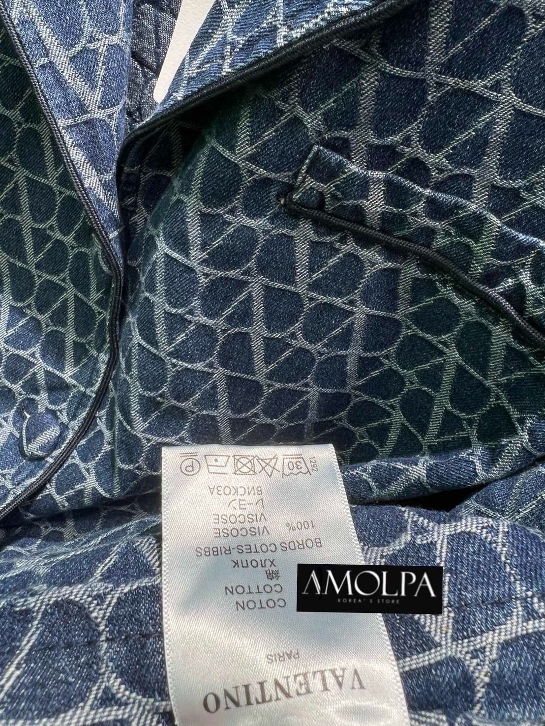 BLAZER VALENTINO DENIM ชนช๊อปปป สวยม๊ากกก ผ้ายีนส์แท้ 100เปอ อย่างดี : สินค้าคุณภาพ (พร้อมส่ง)