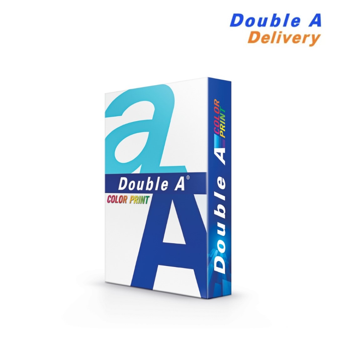 กระดาษ Double A Color Print A4 90 แกรม 500 แผ่น จำหน่าย 1 รีม