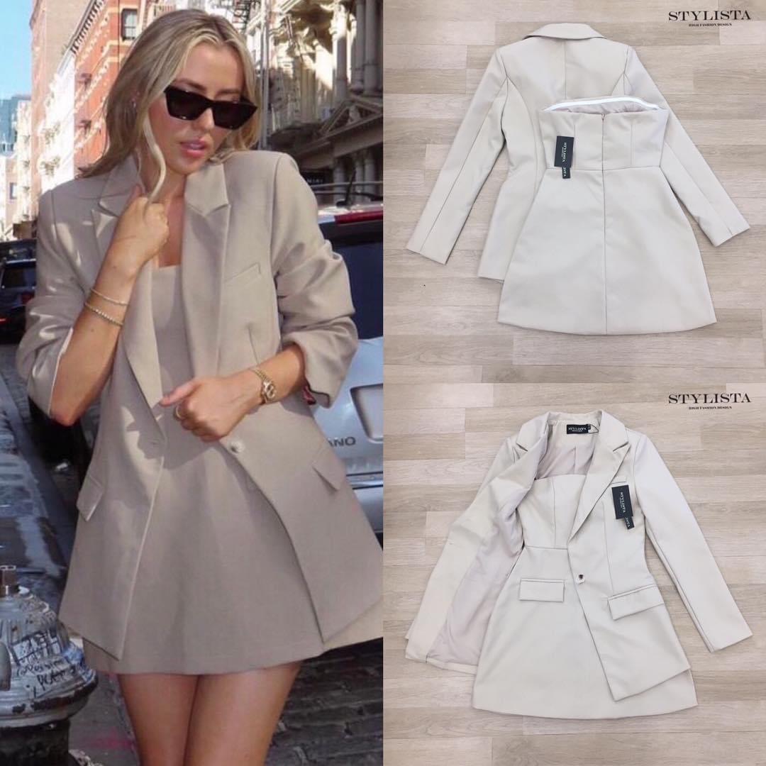 เซตเสื้อ+เดรสเกาะอก ใส่สวยเรียบหรูดูดีมาก แพลตเทินดีงาม ใส่สวยเปะสุดๆ สินค้าคุณภาพ (พร้อมส่ง)