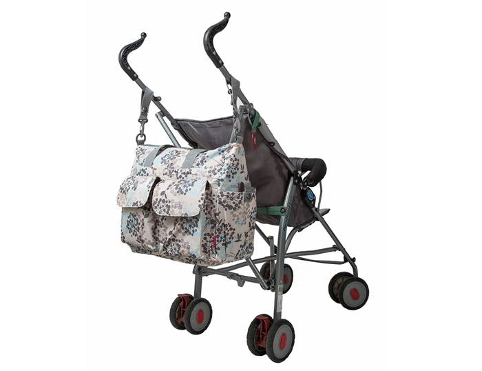 Ecosusi กระเป๋าคุณแม่ กระเป๋าสัมภาระคุณแม่ กระเป๋าแม่ลูกอ่อน แขวนรถเข็นเด็กได้ หิ้ว หรือสะพายไหล่ได้ (Grey)