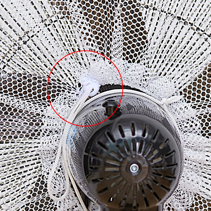 NanaBaby ผ้าคลุมพัดลม ตาข่าย ที่คลุมพัดลม หน้ากว้าง 16-18 นิ้ว ป้องกันนิ้วเด็ก สีขาว/ดำ