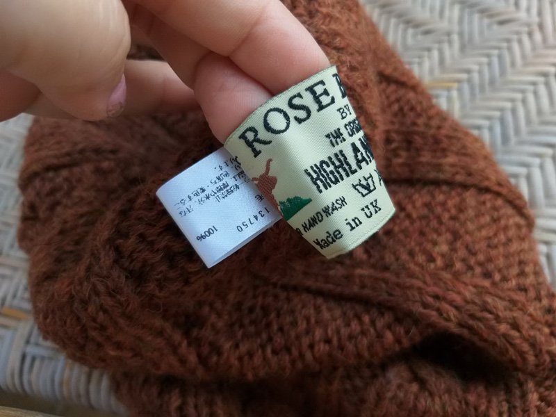 หมวกไหมพรม British wool Made in UK (ของใหม่)