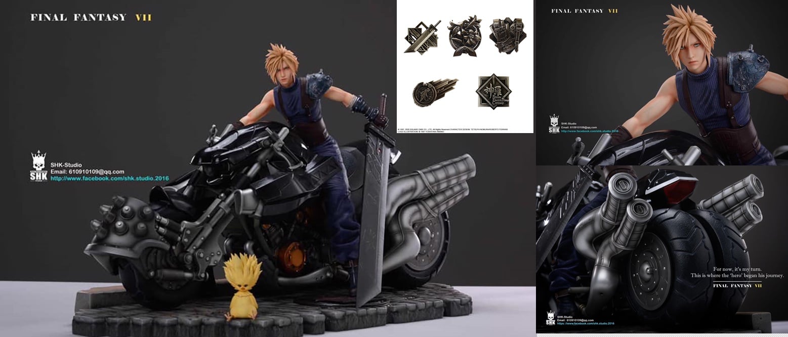 [เปิดจอง] SHK Studio(No lc) Cloud Cloud Strife & hardy daytona – Final Fantasy 7 ได้ Bonus เป็น Chocobo