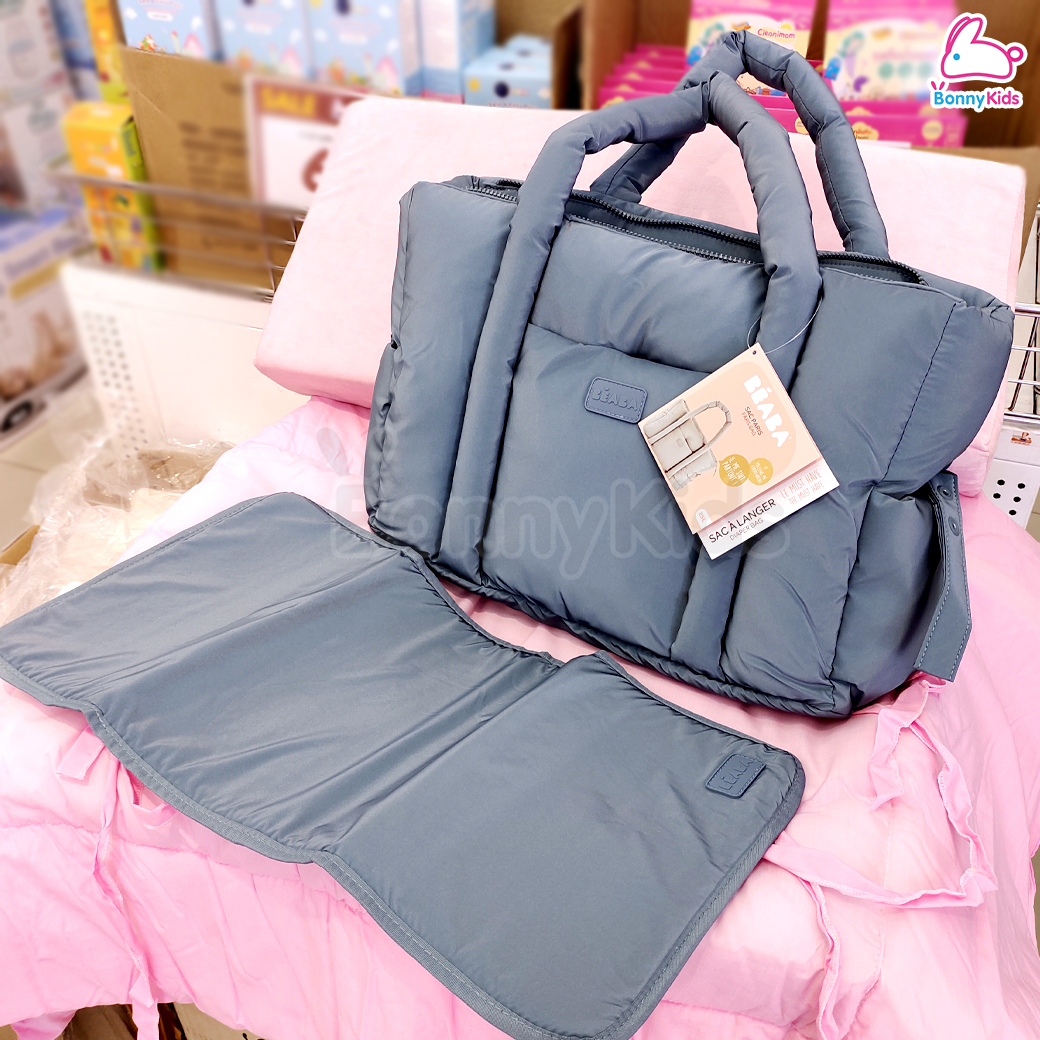 BEABA (เบียบา) Puffy Paris Changing Bag "Puffy" กระเป๋าสัมภาระ พร้อมช่องเก็บของ และที่เปลี่ยนผ้าอ้อม