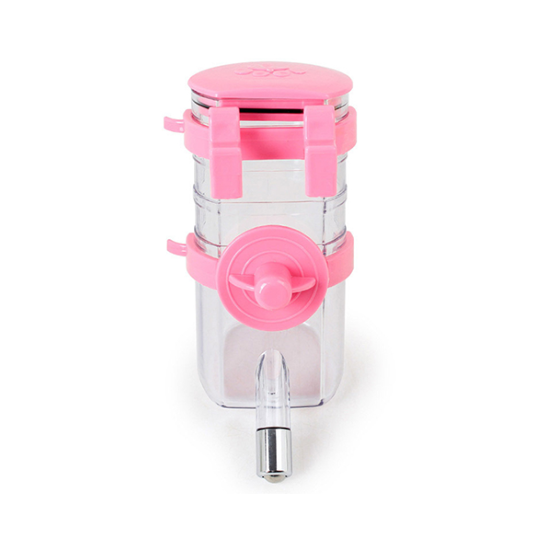 ที่ให้น้ำสัตว์เลี้ยงติดกรง Petsuka ขนาด 350ml สีชมพู