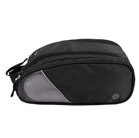 กระเป๋าใส่รองเท้ากันน้ำ สำหรับเดินทาง เล่นกีฬา ผลิตจากโพลีเอสเตอร์คุณภาพสูง เบา ทนทาน มีกระเป๋าซิปด้านข้าง