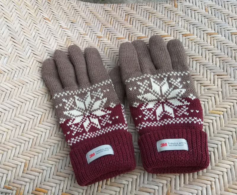 ถุงมือชาย 3M Thinsulate บุผ้าฟลีซด้านใน อุ่นมาก