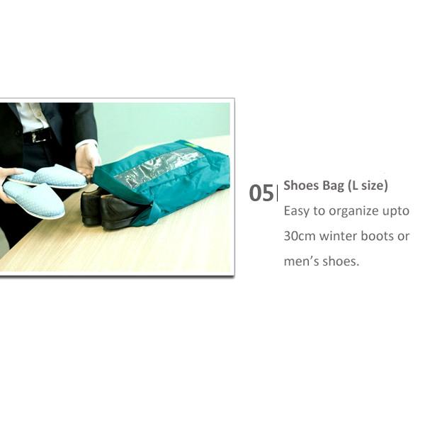 Travel Season กระเป๋าจัดระเบียบเดินทาง 7 ใบ จัดกระเป๋าเดินทาง ท่องเที่ยว ใส่เสื้อผ้า ชุดชั้นใน อุปกรณ์ห้องน้ำ กางเกงใน รองเท้า ถุงเท้า เครื่องสำอาง อุปกรณ์ไอที (Green)