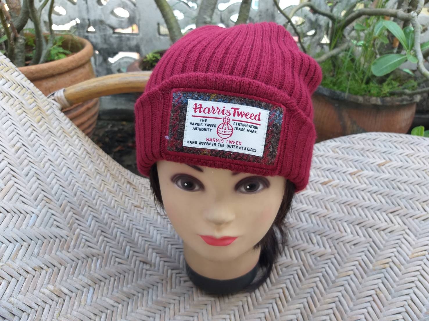 หมวกไหมพรม HarrisTweed (ของใหม่)