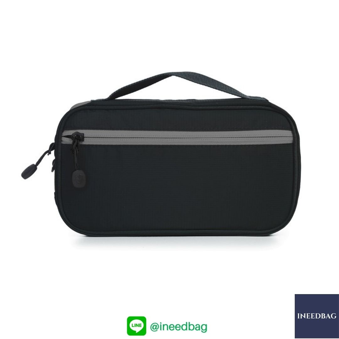 ฺBagsmart กระเป๋าจัดระเบียบอิเล็กทรอนิกส์ กระเป๋าใส่สายชาร์จ กระเป๋าใส่ฮาร์ดดิสก์ กระเป๋าใส่อุปกรณ์ไอที มีสองชั้น ช่องเยอะพิเศษ มีหูหิ้วพกพาสะดวก (ดำ-เทา)