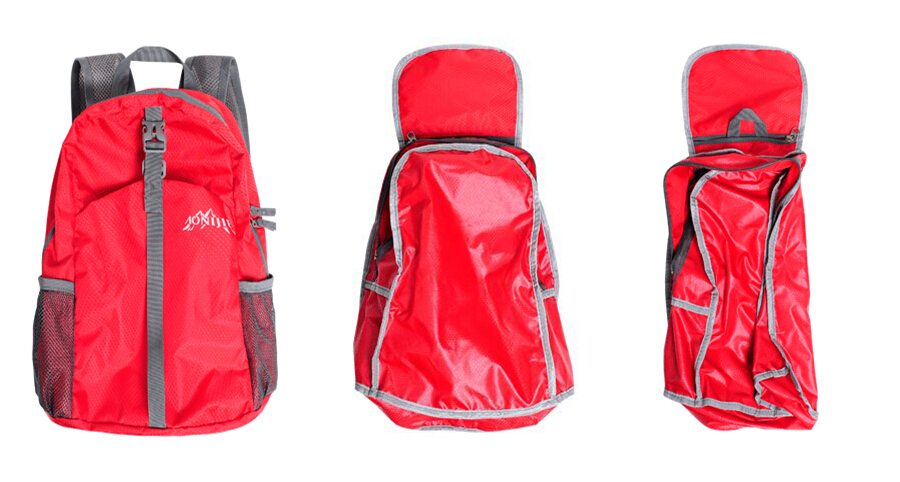 กระเป๋าเป้พับเก็บได้ รุ่นใหม่ สะพายหลังได้ น้ำหนักเบา พกพาสะดวก ทำจากไนล่อนคุณภาพสูง กันน้ำ ทนทาน เหมาะสำหรับเดินทาง และทำกิจกรรมโปรด (Lightweight Foldable Waterproof Backpack)