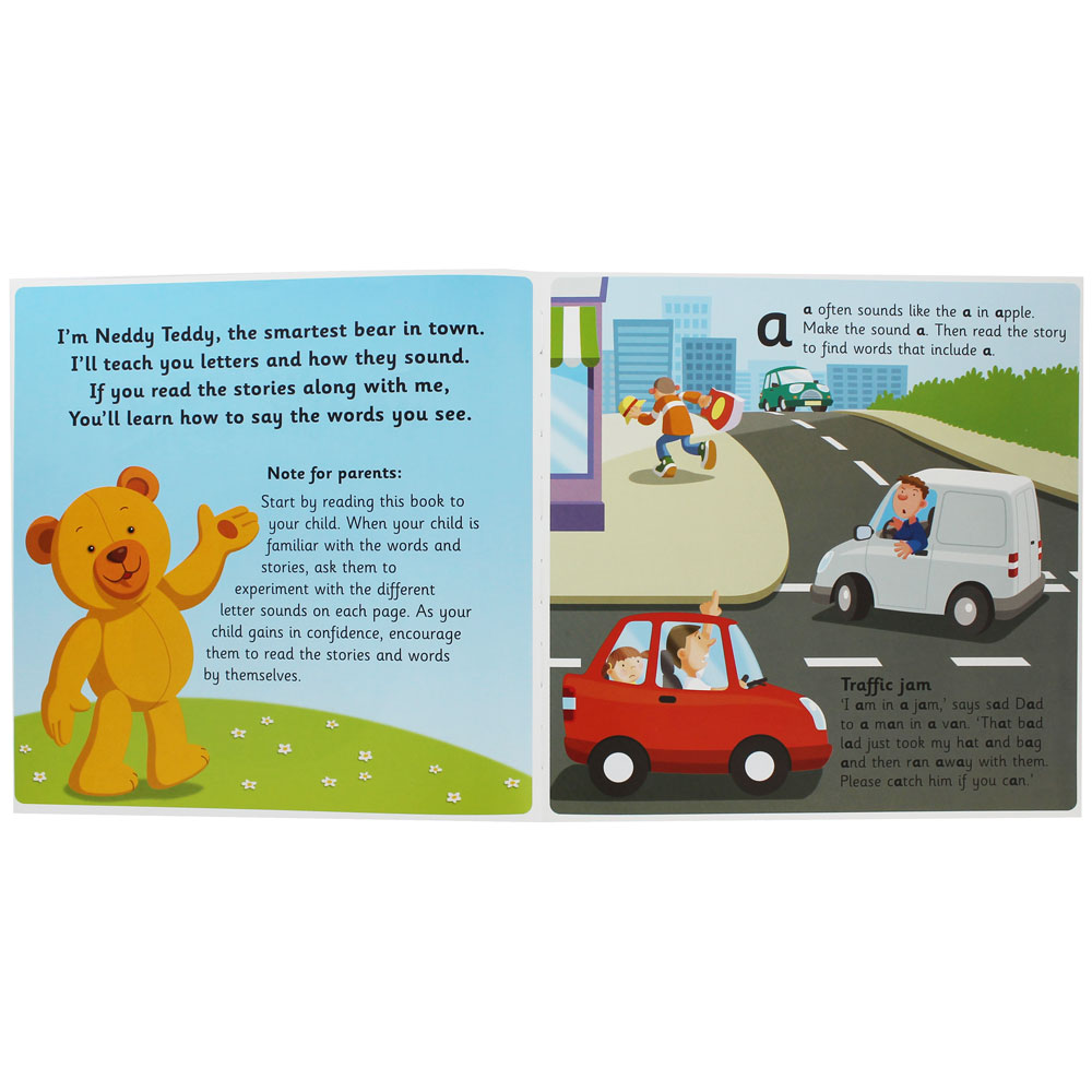 Learn First Words and Phonics With Neddy Teddy And His Friends by Gill Davies หนังสือนิทานโฟนิกส์ หมีน้อยเนดดี้