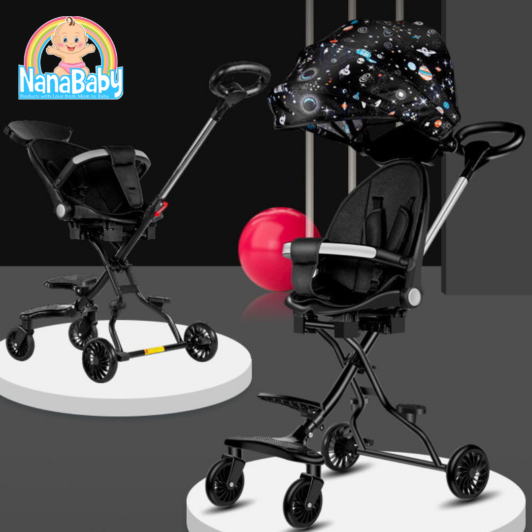 [ส่งฟรี] NanaBaby รถเข็นเด็ก ทรงสูง น้ำหนักเบา พกพาสะดวก