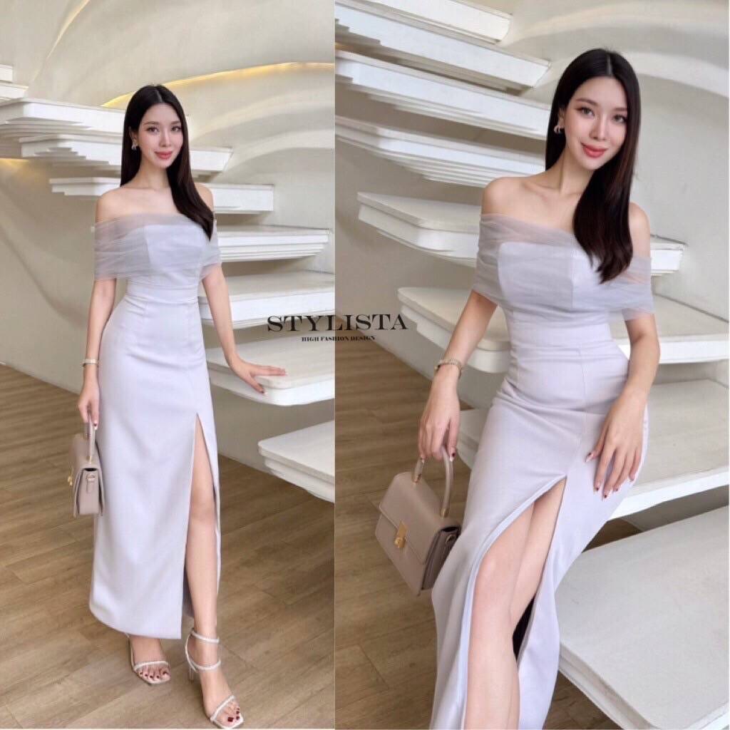 เดรสใส่สวยดูดี ต้องมีติดตู้ไว้เลย แพลตเทินดีงา ใส่สบาย : สินค้าคุณภาพ (พร้อมส่ง)