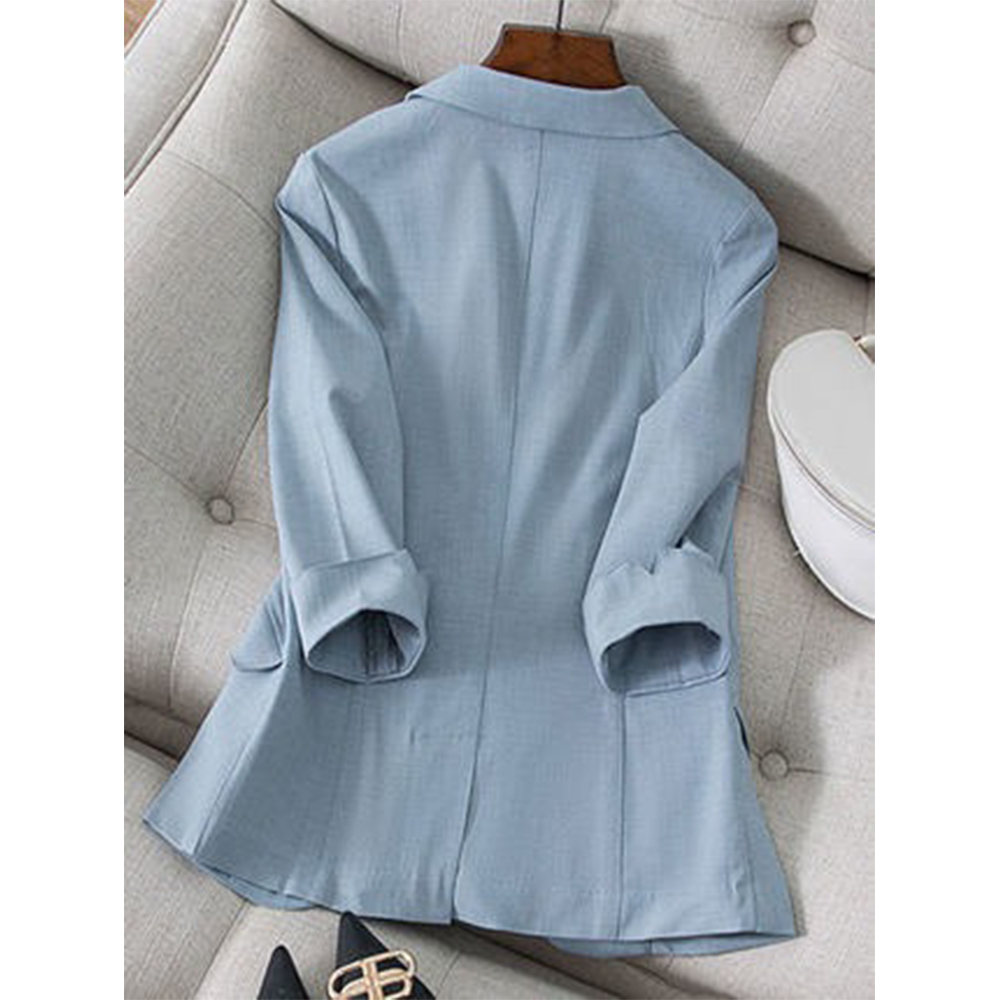 เสื้อคลุมเบลเซอร์สาวอวบ อก 44-48 นิ้ว ผู้หญิงไซส์ใหญ่ เสื้อคลุมไซส์ใหญ่ FF0304BL