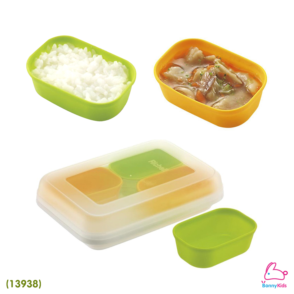 (13938) Richell (ริเชล) Freezer Silicone Cup ถ้วยซิลิโคนแช่แข็งมีฝาปิด 1 ชุด มี 4 ชิ้น (ขนาด 50 ml)