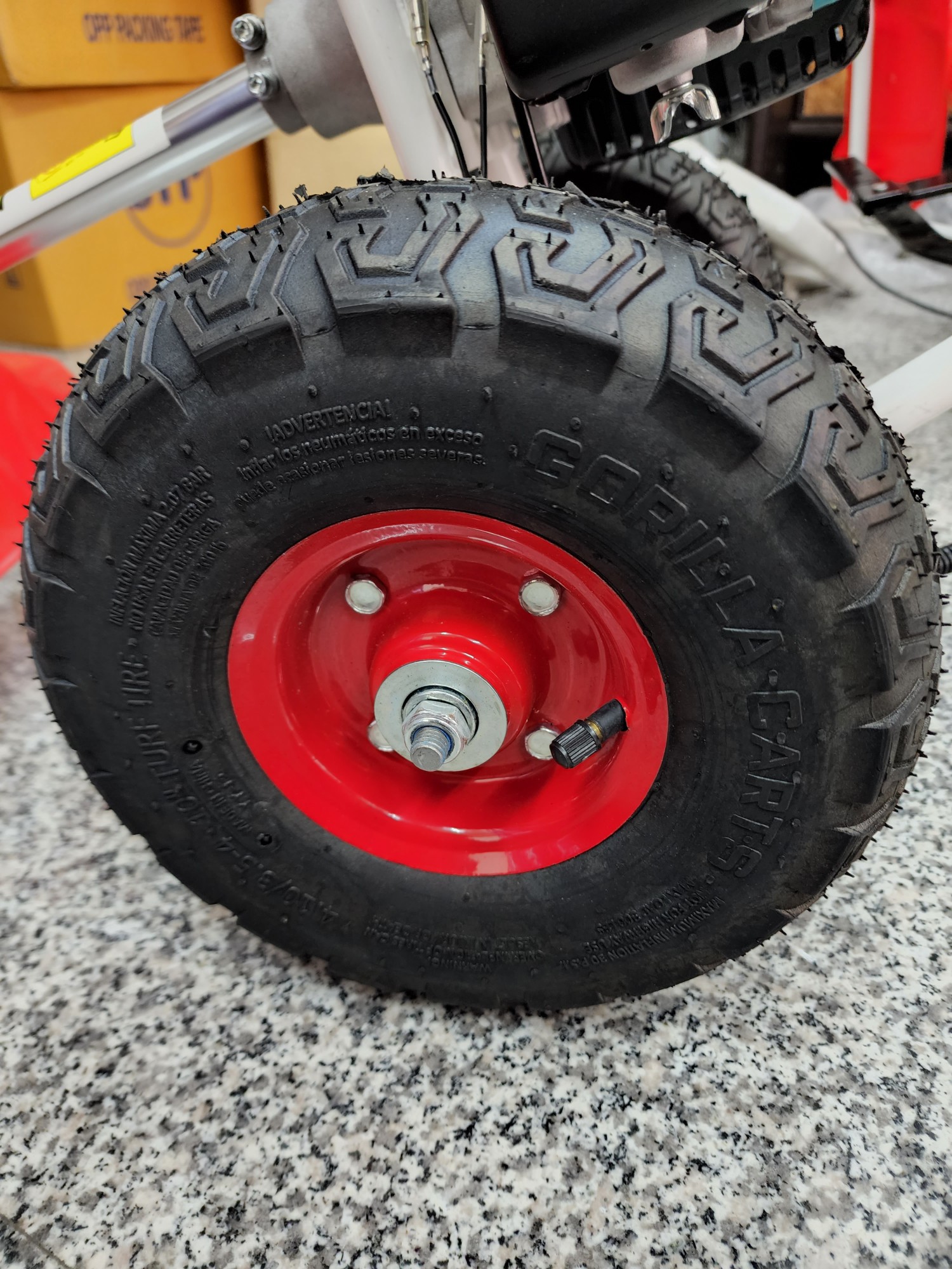 รถตัดหญ้า3ล้อ SKYLINE RBG411 พร้อมใบมีดวงเดือน 10 นิ้ว40ฟัน