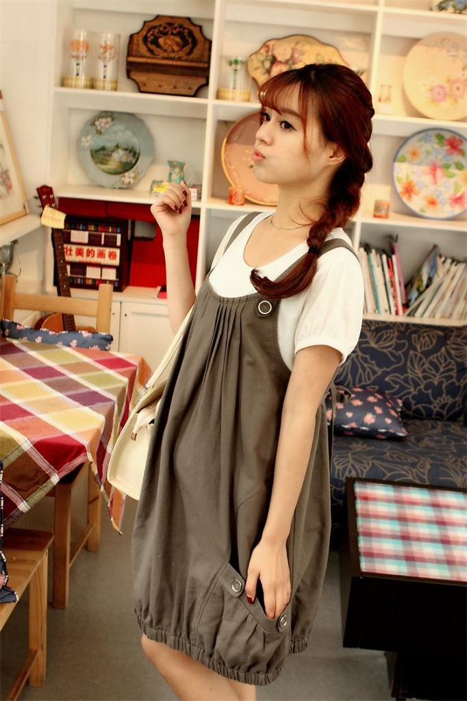 ชุดคลุมท้อง ชุดคนท้องสวยๆๆ ชุดคนท้อง ชุดคลุมท้อง ชุดคนท้องสวยๆ เอี้ยมคลุมท้องกระโปรงบอลลูน น่ารักสดใส สไตล์เกาหลี