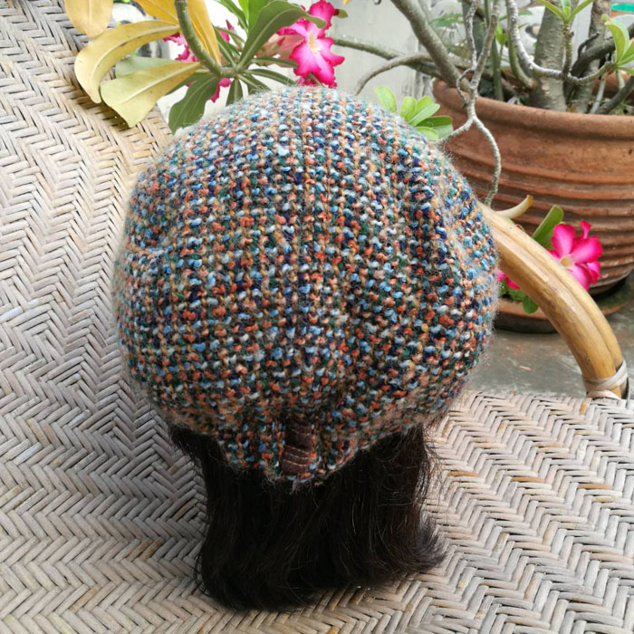 หมวกติงลี่ หมวกแฟลตแค็ป ไหมพรมสวยมาก 60-62cm