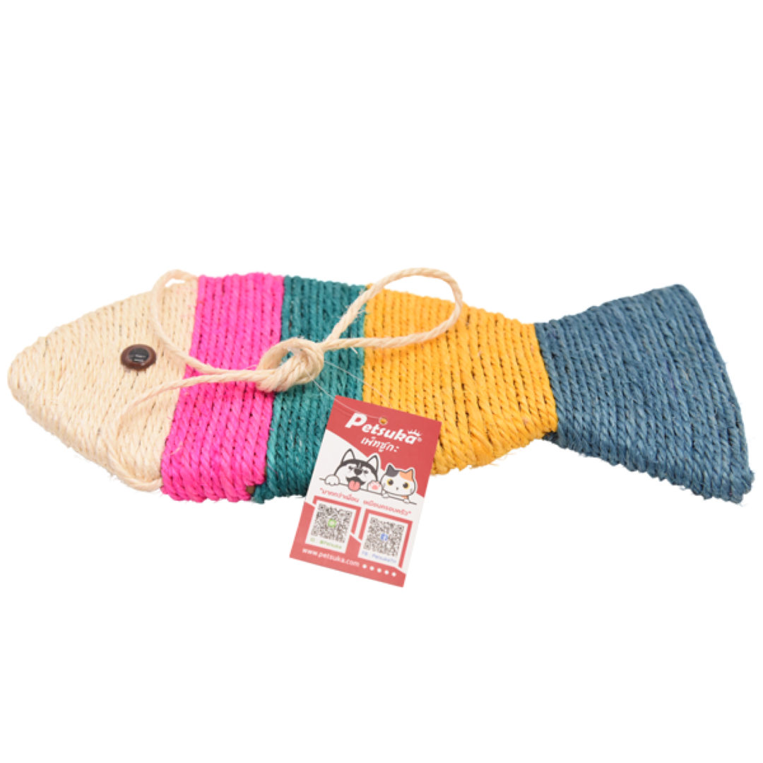 ที่ลับเล็บแมว Petsuka รูปปลา หลากสีสัน