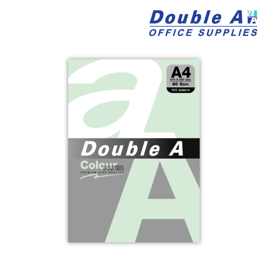 กระดาษสี 80 แกรม แพ็ค 100 แผ่น สีเขียวพาสเทล