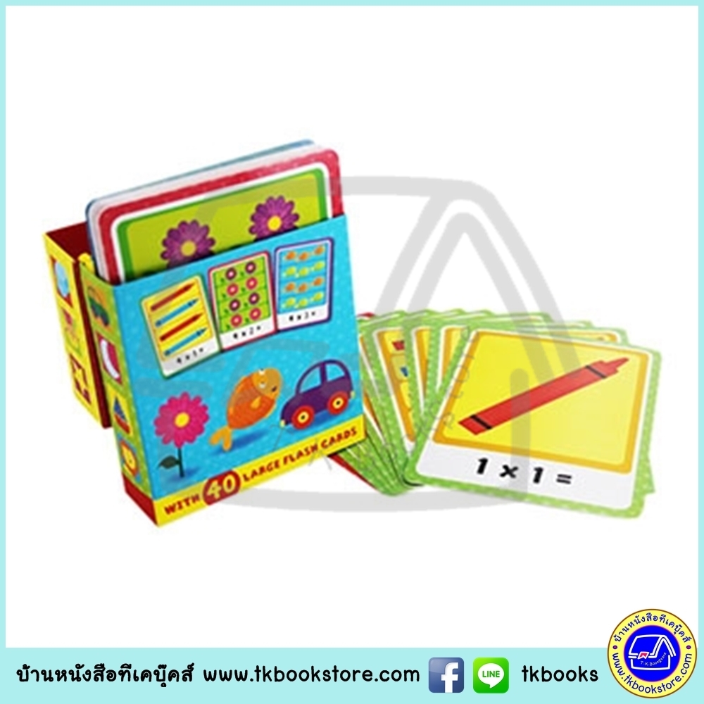 Tiny Tots Flash Cards - Times Tables : 40 Large Cards in a Carry Case แฟลชการ์ด สูตรคูณ เด็กเล็ก