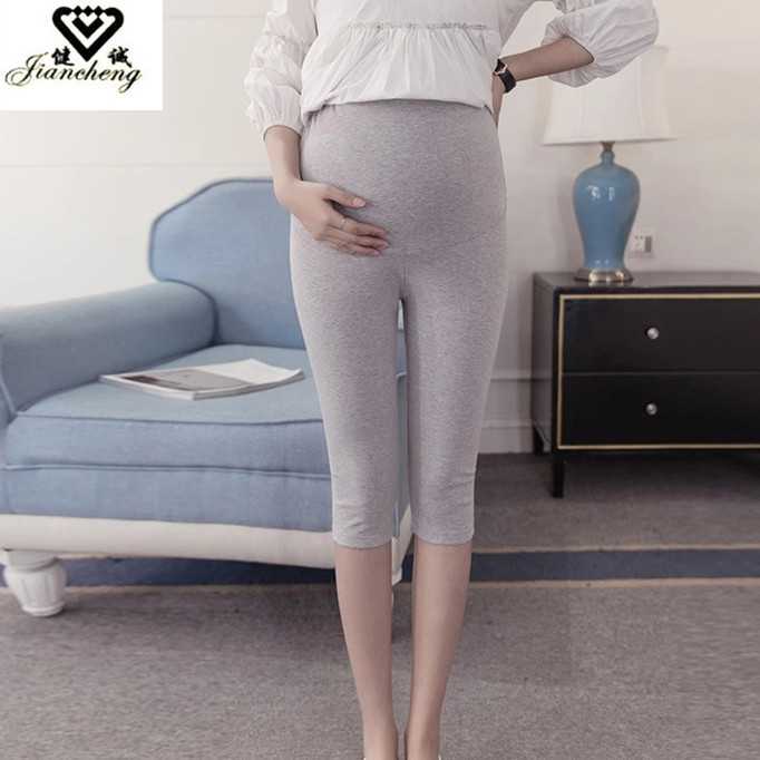 กางเกงเลคกิ้งคนท้อง กางเกงคนท้อง ขาสามส่วน เนื้อผ้านิ่มเด้ง ใส่สบาย
