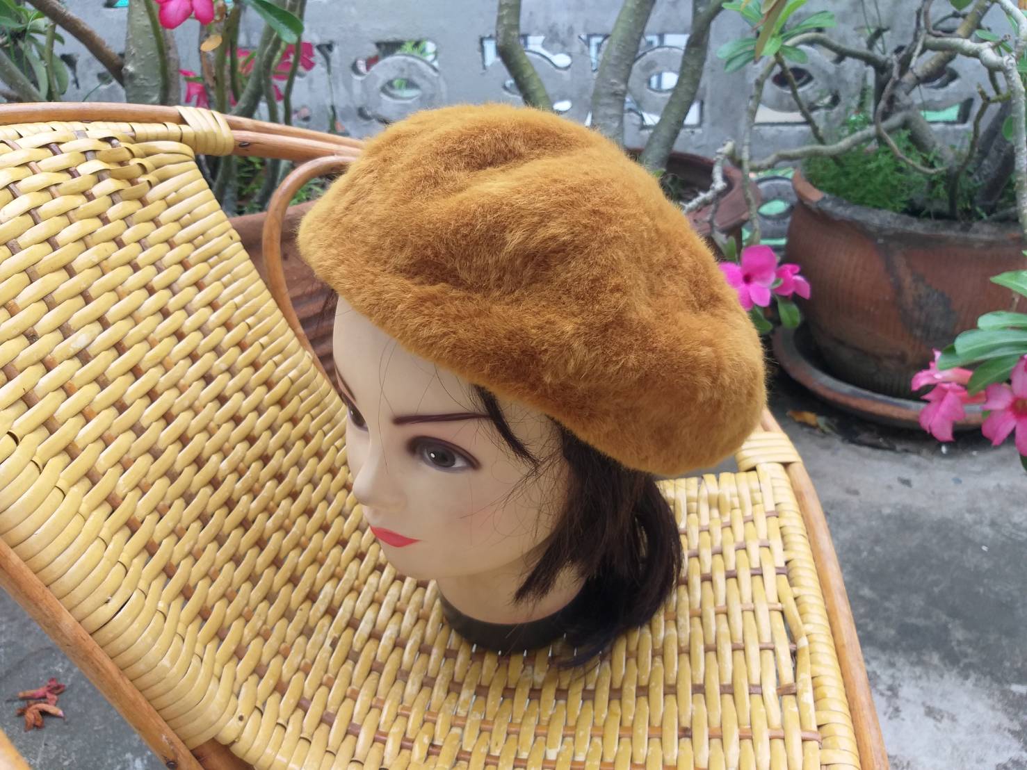 หมวกเบเร่ต์ขนกระต่าย casselini อุ่นติดลบ