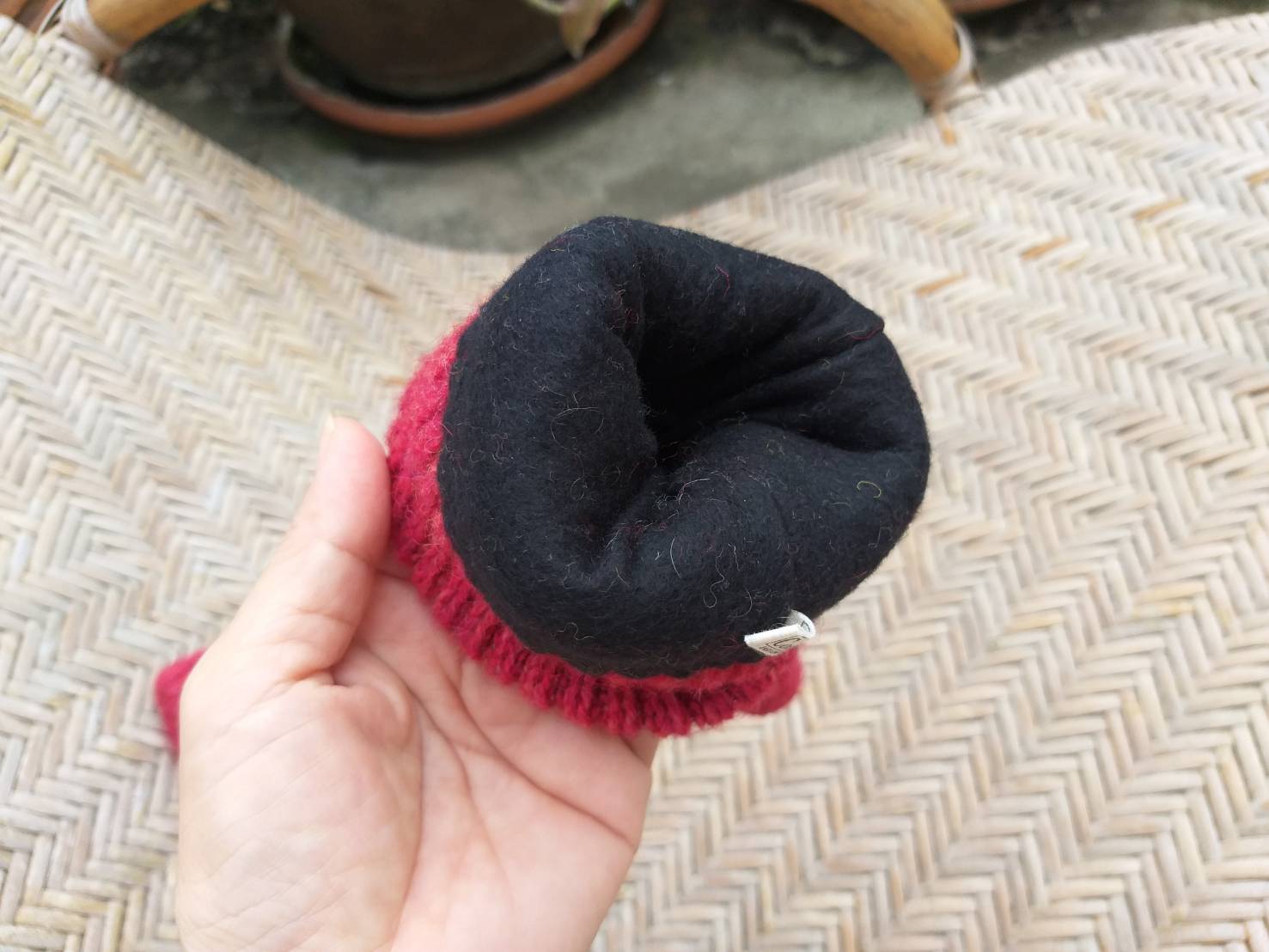 ถุงมือไหมพรมบุผ้าฟลีซ coen สาวไซด์ S (ของใหม่)