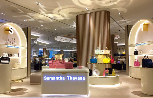 กระเป๋าสตางค์ Samantha Thavasa หนังแท้ ช่องเยอะมาก