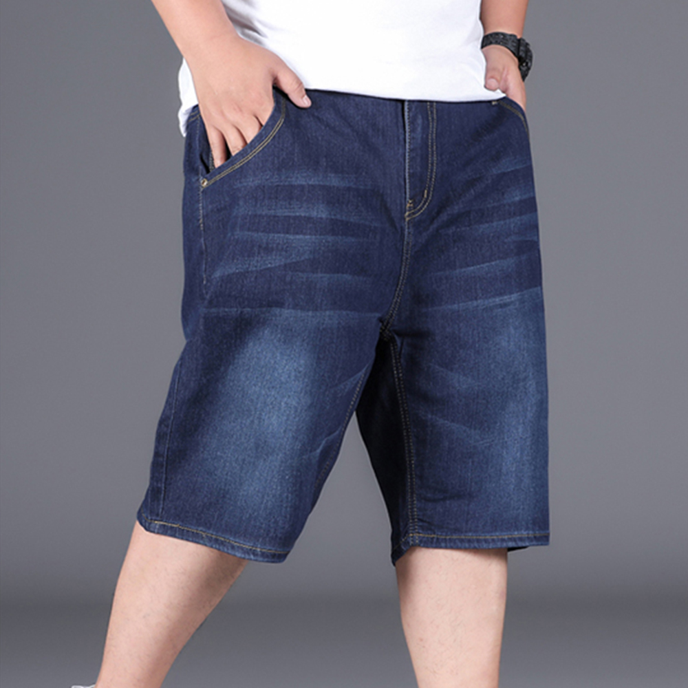 กางเกงยีนส์ผู้ชาย เอว 40-42 นิ้ว ยีนส์ขาสั้น ผู้ชายอวบ FF0314