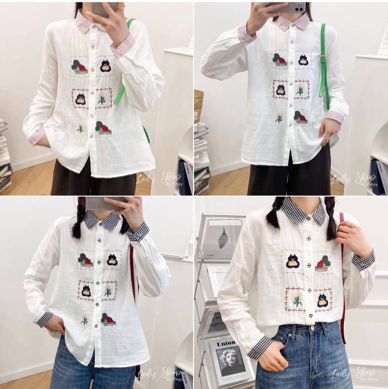 เสื้อญี่ปุ่นงานแท้นำเข้า งานผ้าสาลูญี่ปุ่น แบบน่ารักใส่สบาย ทรงฟรีไซส์ใส่ได้ตลอด : สินค้าคุณภาพ (พร้อมส่ง)