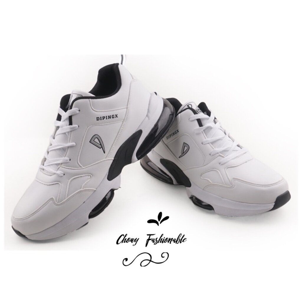 รองเท้าผ้าใบผู้ชายไซส์ใหญ่ 45-54 ผ้าใบชายสีขาว KR1106