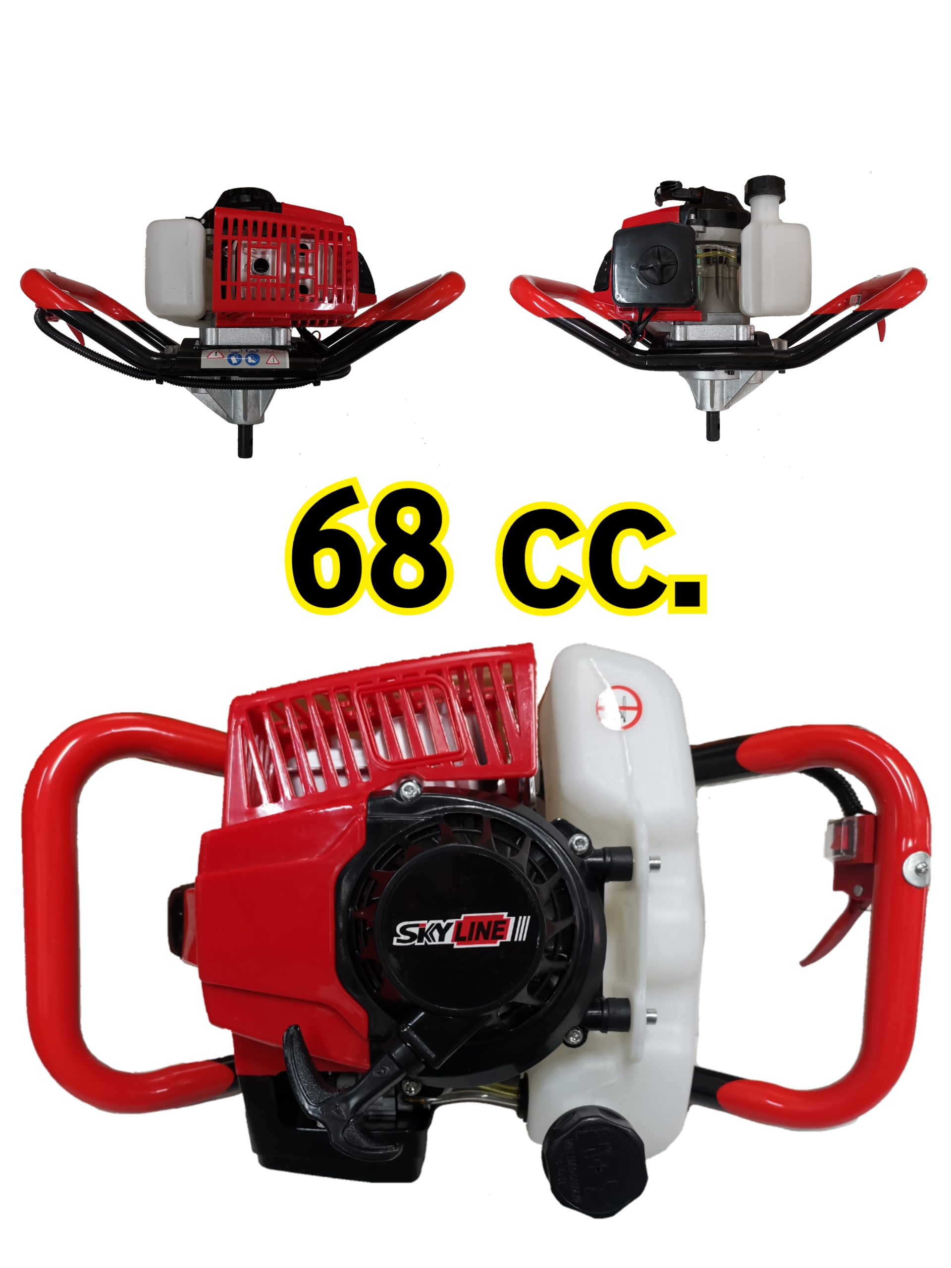 เครื่องเจาะดิน 68cc กำลังแรง SKYLINE +ดอกเจาะรุ่นใหม่หัวนำใหญ่ ขนาดตามเลือก สินค้าพร้อมส่ง รับประกัน 1 ปี เครื่องขุดดิน เครื่องขุดหลุม ปลูกต้นไม้ วางเสารั้ว