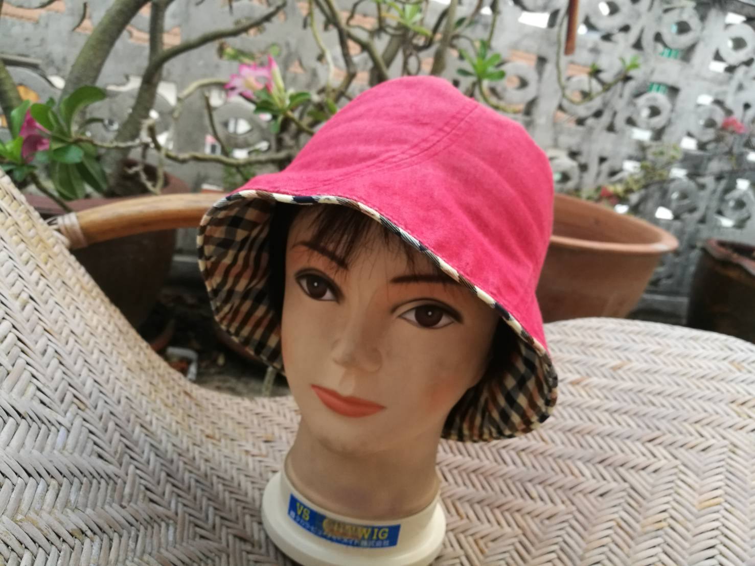 หมวกบักเก็ตสีแดง น่ารักมากกก