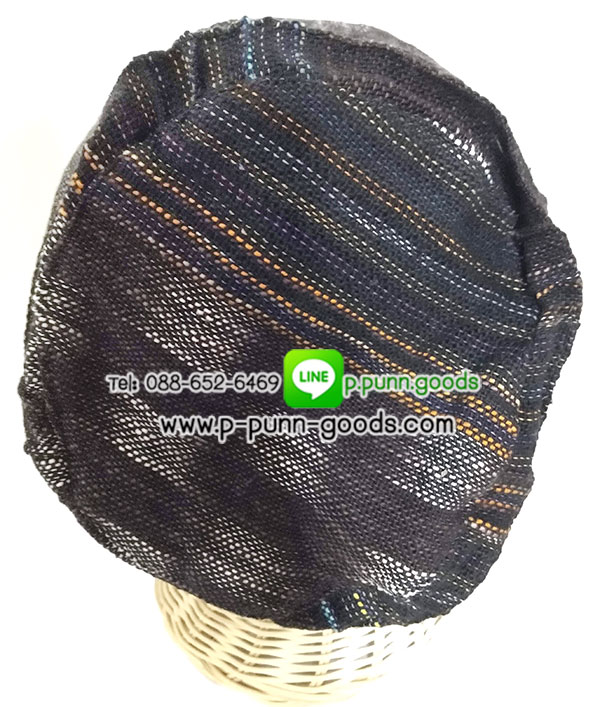 หมวกผ้าฝ้าย หมวกสวมทรงถุง (สีโทนน้ำตาล)