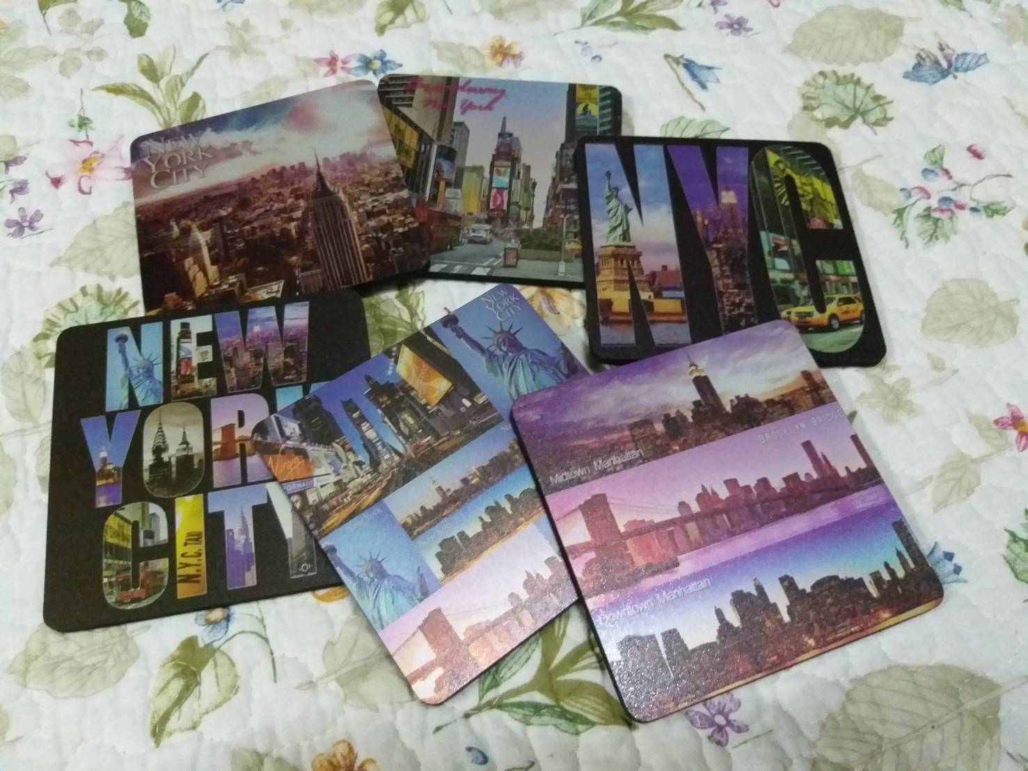 แผ่นรองแก้ว จาก New York USA สวยมากๆ /ของใหม่/