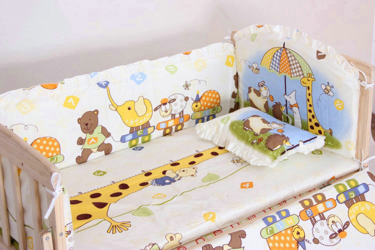 (ส่งฟรี) NanaBaby เครื่องนอนทารก เครื่องนอนเด็ก ชุดเครื่องนอนในเปลเด็ก หมอน+เบาะรองนอน+กันกระแทกโดยรอบ (ไม่รวมเปลไม้)