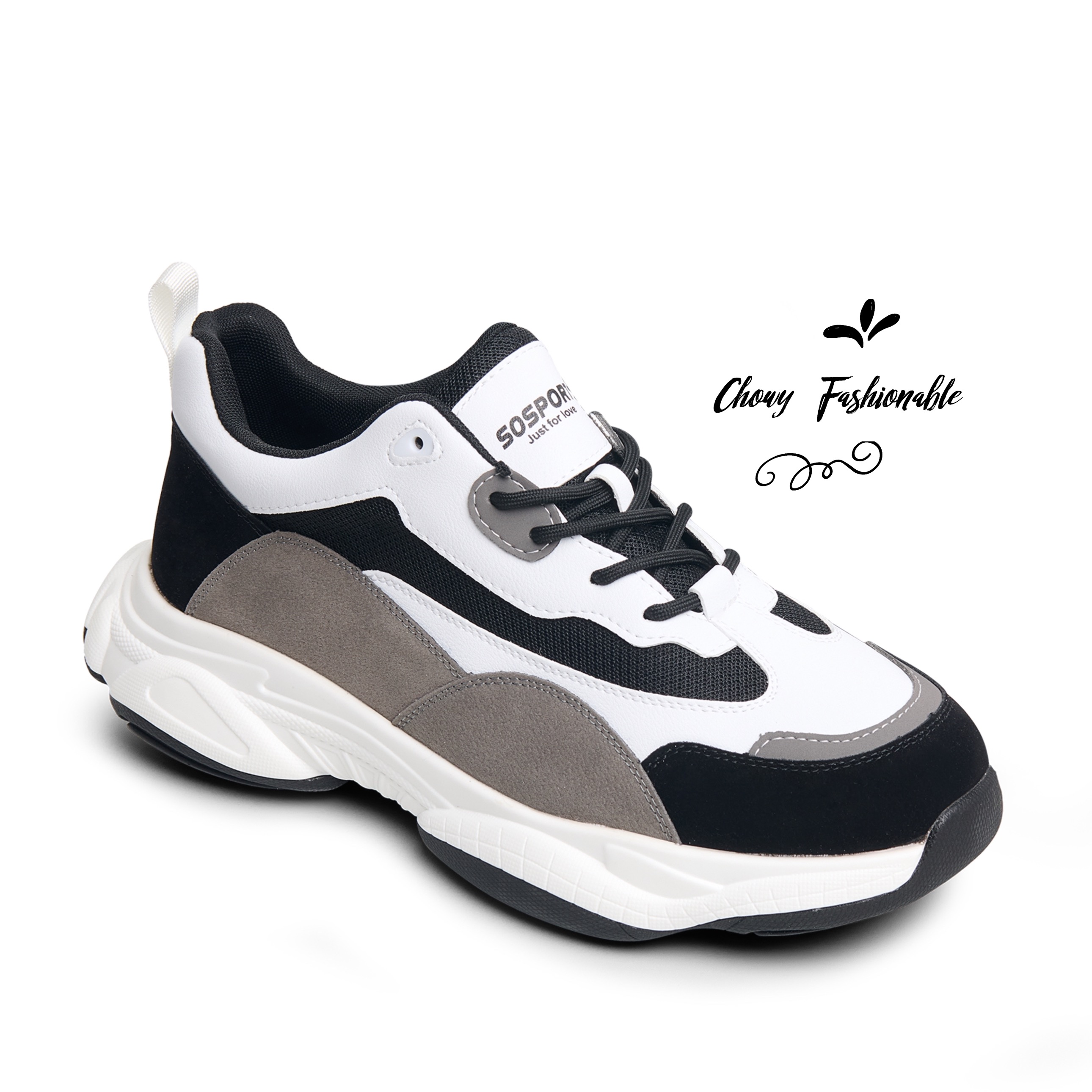 รองเท้าผ้าใบผู้ชายไซส์ใหญ่ 50 51 (13US) Men Fashion Sneaker KR1235